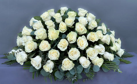 #99 Pure Grace Half Casket Spray