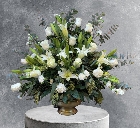 #225 Graceful Serenity Floor Basket