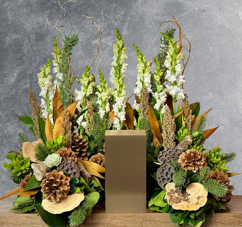 #229 Tranquil Forest Remembrance Urn Wreath