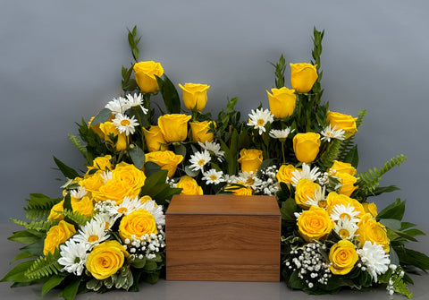 #86 The Golden Remembrance Urn Wreath