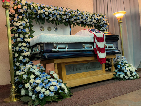 Patriotic Remembrance Carnation Arch
