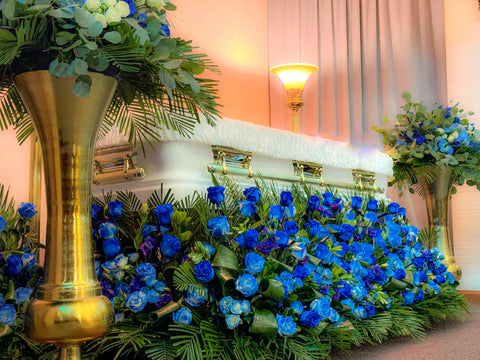 #174 Royal Tribute Blue Rose Skirt