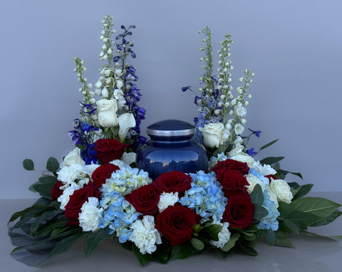 #81 Patriotic Honor Memorial Urn Wreath