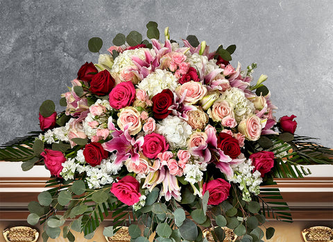 #23 Loving Compassion Half Casket Spray