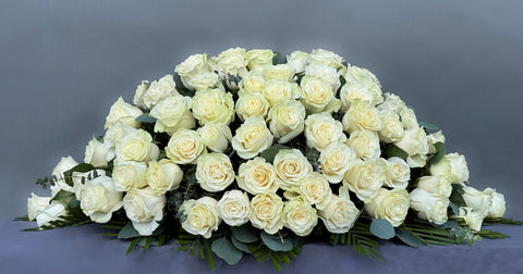 #99 Pure Grace Half Casket Spray