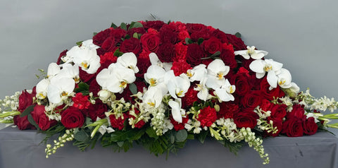 #104 Forever in Bloom Full Casket Spray