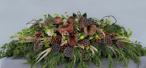 #110 Natural Tranquility Full Casket Spray