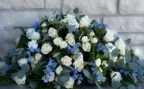 #199 Tranquil Reflections Half Casket Spray