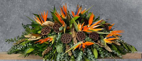 #20 Paradise & Earth Half Casket Spray