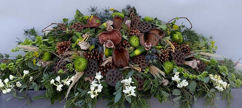 #110 Natural Tranquility Full Casket Spray