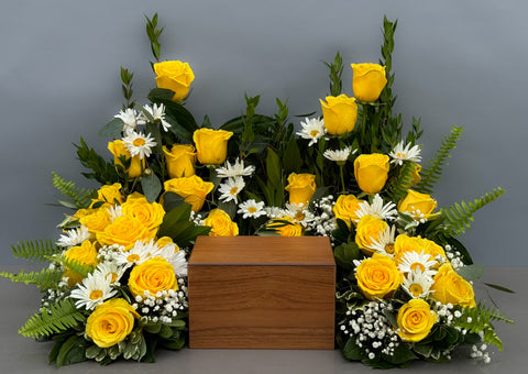 #86 The Golden Remembrance Urn Wreath