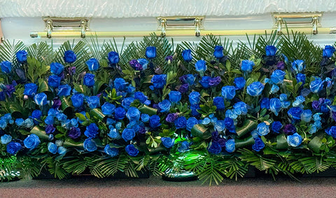 #174 Royal Tribute Blue Rose Skirt