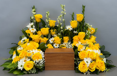 #86 The Golden Remembrance Urn Wreath