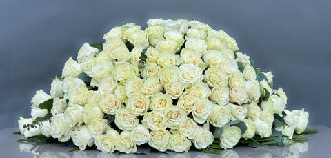 #99 Pure Grace Half Casket Spray