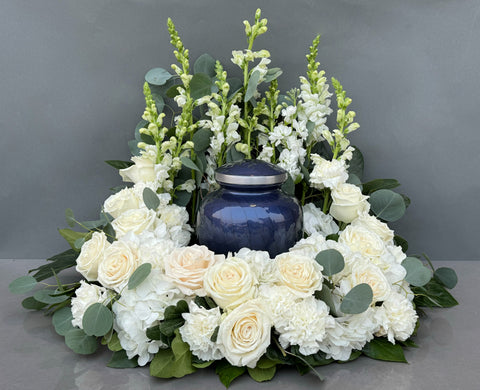 #80Timeless Grace Memorial Urn Wreath