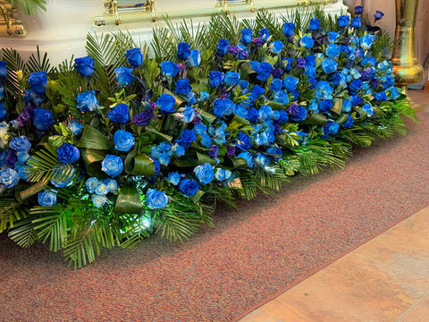 #174 Royal Tribute Blue Rose Skirt