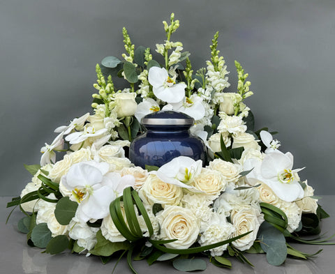 #80Timeless Grace Memorial Urn Wreath