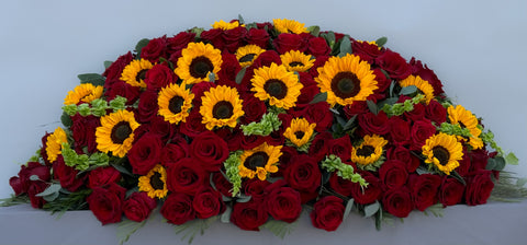 #112 Radiant Remembrance Full Casket Spray