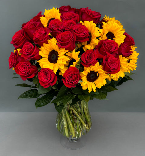 #141 Golden Glow Vase Arrangement