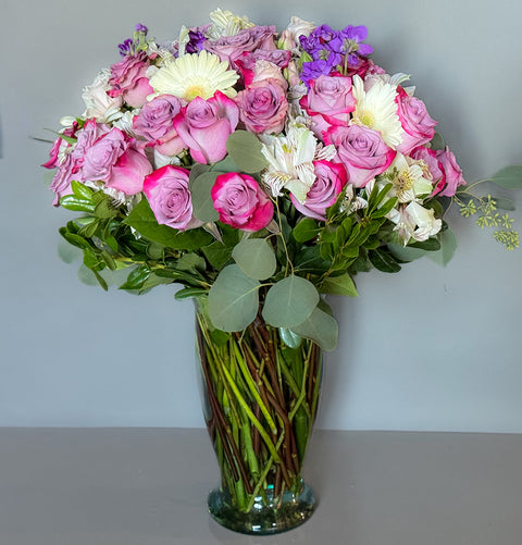 #167 Lavender Elegance Vase Arrangement