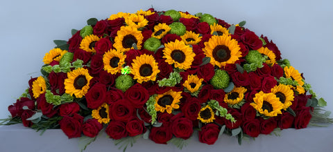 #112 Radiant Remembrance Full Casket Spray