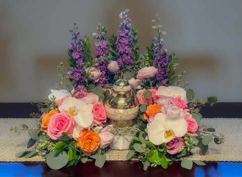 #263 Angel’s Whisper Infant Urn Wreath