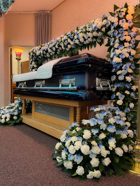 Patriotic Remembrance Carnation Arch