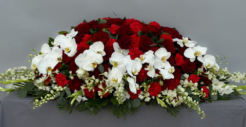 #104 Forever in Bloom Full Casket Spray