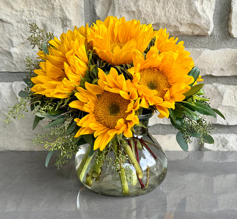 Sunny Day Sunflower Vase