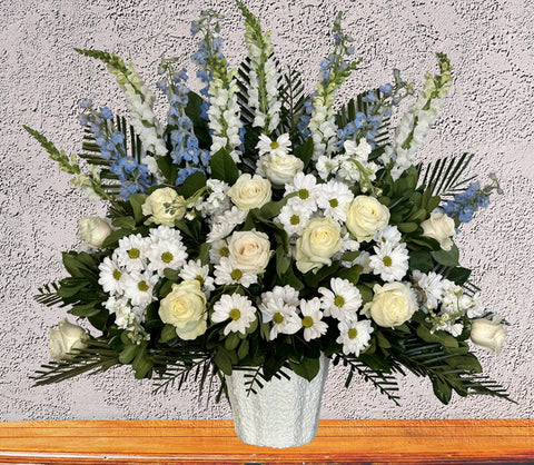 #67 Peaceful Reflections Standing Basket