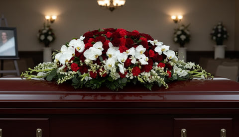 #104 Forever in Bloom Full Casket Spray