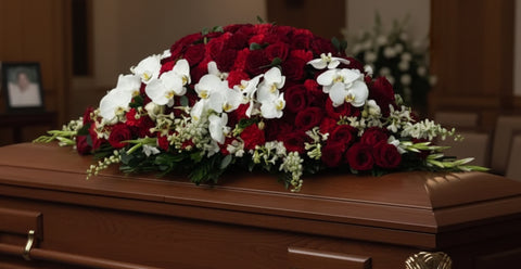 #104 Forever in Bloom Full Casket Spray