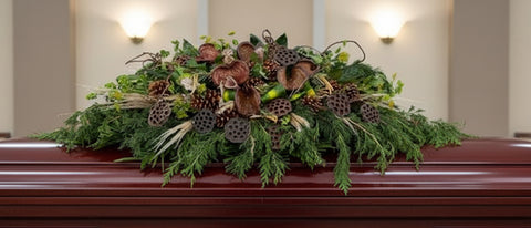 #110 Natural Tranquility Full Casket Spray