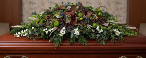 #110 Natural Tranquility Full Casket Spray