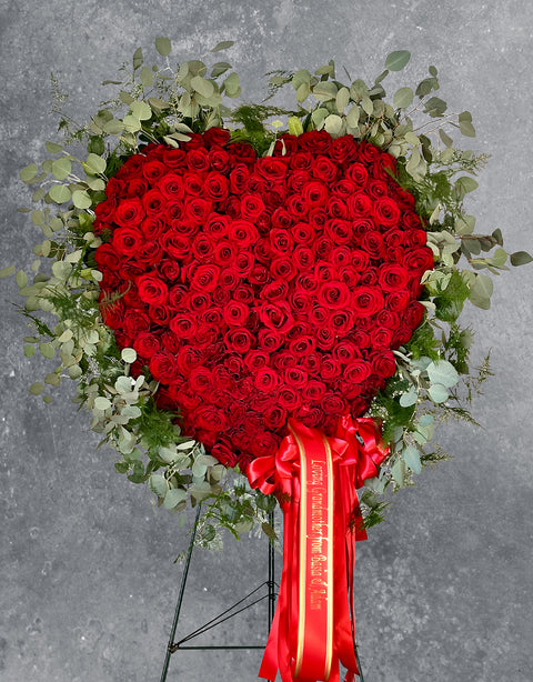 #47 Red Rose Closed Heart Tribute