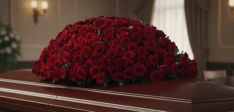 #111 Timeless Devotion Full Casket Spray