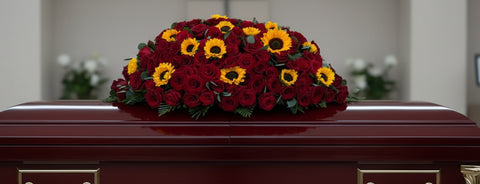 #112 Radiant Remembrance Full Casket Spray