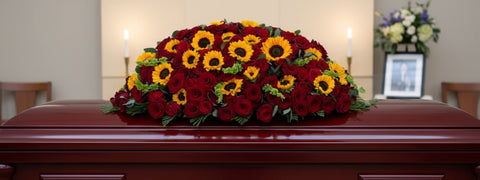 #112 Radiant Remembrance Full Casket Spray