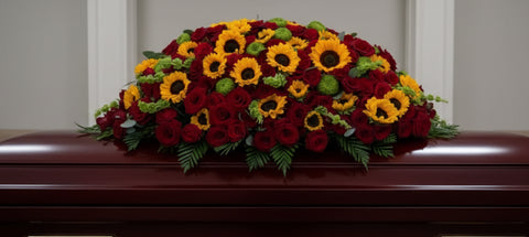 #112 Radiant Remembrance Full Casket Spray