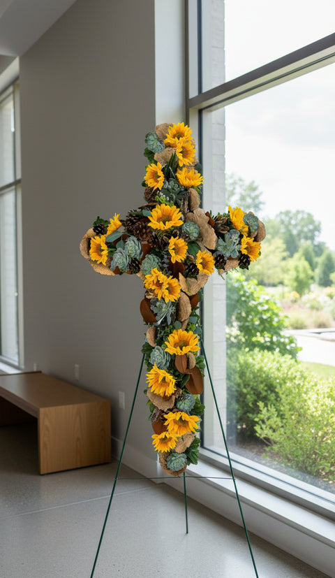 #133 Colorado Sunflower Standing Cross