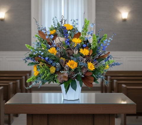 #136 Meadow Memories Floor Basket