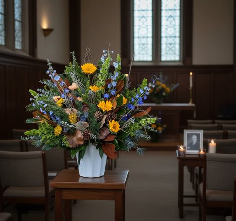 #136 Meadow Memories Floor Basket