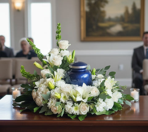 #152 Graceful Tribute Urn Wreath