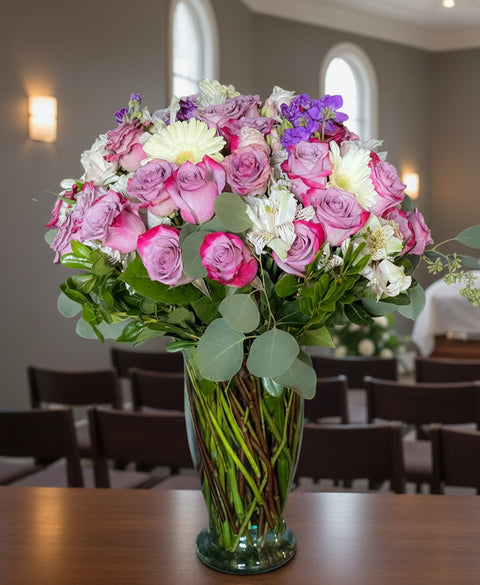 #167 Lavender Elegance Vase Arrangement