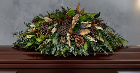 #17 Nature’s Heaven Half Casket Spray