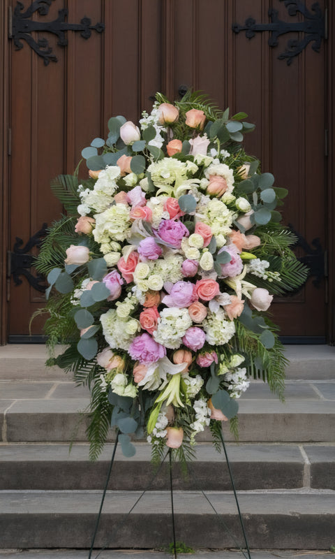 #228 Elegant Pastel Standing Spray