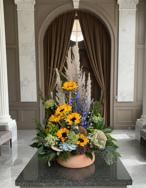 #189 Sunlit Earth Vertical Arrangement