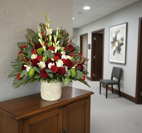 #194 Grace and Honor Standing Basket