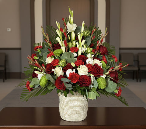 #194 Grace and Honor Standing Basket