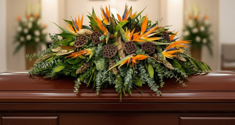 #20 Paradise & Earth Half Casket Spray